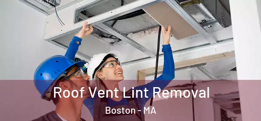 Roof Vent Lint Removal Boston - MA